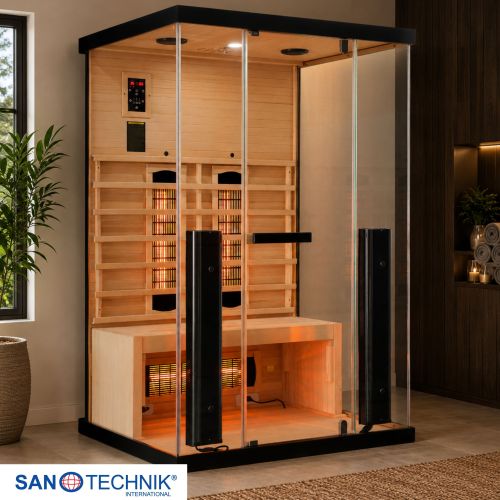 Sanotechnik - BILLUND 2 Infrarotkabine für 2 Personen 125x100x190 cm