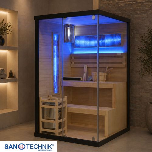 Sanotechnik - LUXOR 1 savna za 2 osebi 120x120x190 cm