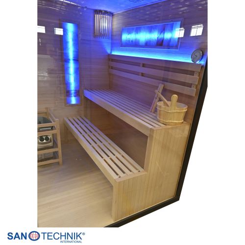 Sanotechnik - LUXOR 1 savna za 2 osebi 120x120x190 cm