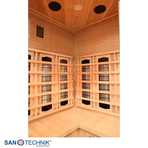 Sanotechnik - SUPREME Infrarotkabine für 2 Personen 120x120x190 cm