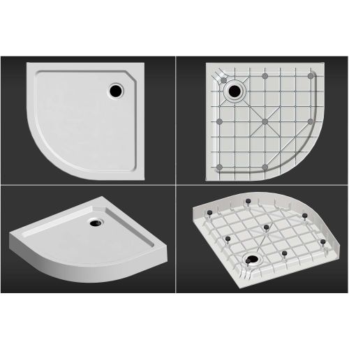 Sanotechnik - SMC tuš kad s sifonom 90x90x14cm