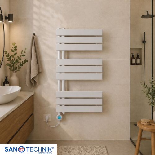 Sanotechnik - Badezimmerheizkörper E-SALZBURG weiß 50x90cm 400 Watt