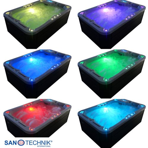 Sanotechnik - Zunanji masažni bazen MODENA - Beli marmor 205x130x70 cm