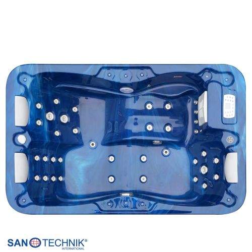 Sanotechnik - Zunanji masažni bazen MODENA - Modri marmor 205x130x70 cm