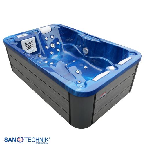 Sanotechnik - Zunanji masažni bazen MODENA - Modri marmor 205x130x70 cm
