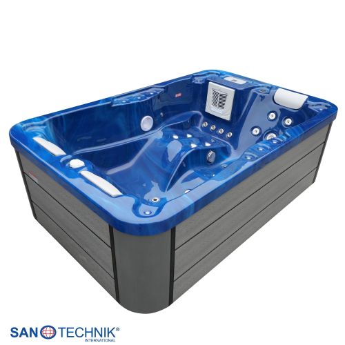 Sanotechnik - Zunanji masažni bazen MODENA - Modri marmor 205x130x70 cm
