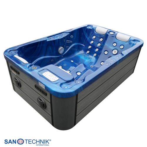 Sanotechnik - Zunanji masažni bazen MODENA - Modri marmor 205x130x70 cm