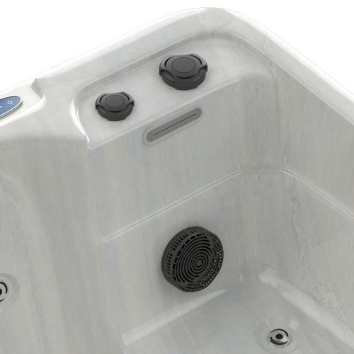 OUTDOORPOOL+AD SPLIT white marble 175x115x70 cm