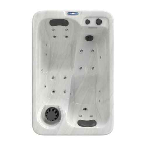 OUTDOORPOOL+AD SPLIT white marble 175x115x70 cm