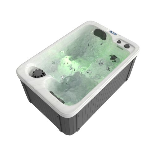 OUTDOORPOOL+AD SPLIT white marble 175x115x70 cm