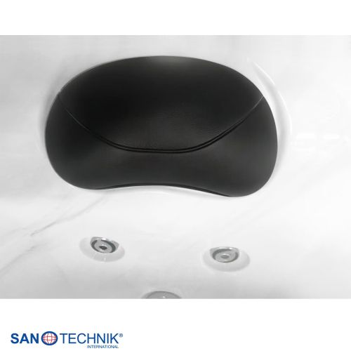 Sanotechnik - SPLIT OUTDOOR WHIRLPOOL white marble inkl. Abdeckung 175x115x70 cm