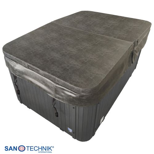 Sanotechnik - SPLIT OUTDOOR WHIRLPOOL white marble inkl. Abdeckung 175x115x70 cm