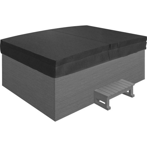 Sanotechnik - KORFU OUTDOOR WHIRLPOOL white inkl. Abdeckung und Stiege 190x140x70 cm