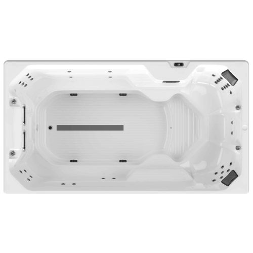 Sanotechnik - VALENCIA SWIMM WHIRLPOOL white inkl. Abdeckung und Stiege 400x220x126 cm