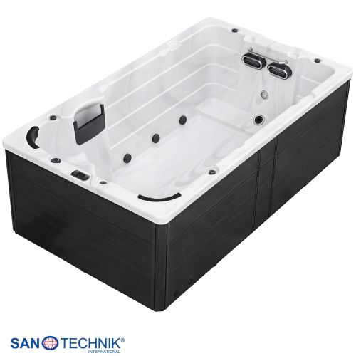Sanotechnik - Plavalni masažni bazen IBIZA srebrno bel 400x228x131 cm
