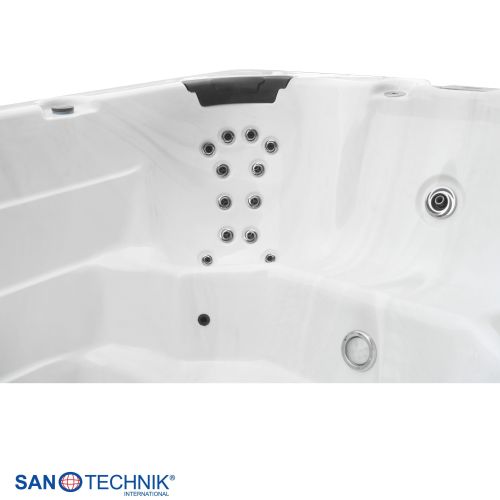 Sanotechnik - Plavalni masažni bazen IBIZA srebrno bel 400x228x131 cm