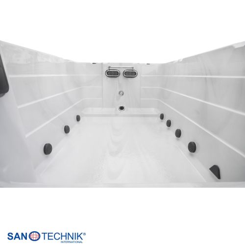 Sanotechnik - Plavalni masažni bazen IBIZA srebrno bel 400x228x131 cm