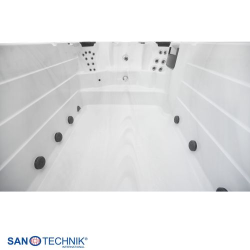 Sanotechnik - Plavalni masažni bazen IBIZA srebrno bel 400x228x131 cm