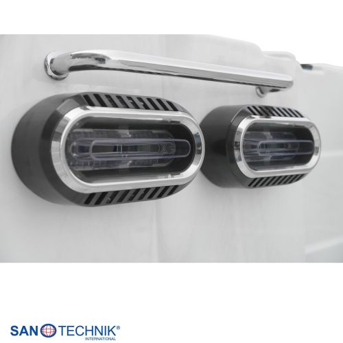 Sanotechnik - Plavalni masažni bazen IBIZA srebrno bel 400x228x131 cm