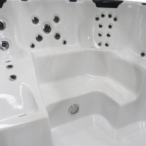 OUTDOORPOOL SWIMSPA +AD +ST MENORCA sterling silver 450x228x131 cm