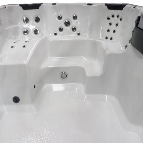 OUTDOORPOOL SWIMSPA +AD +ST MENORCA sterling silver 450x228x131 cm