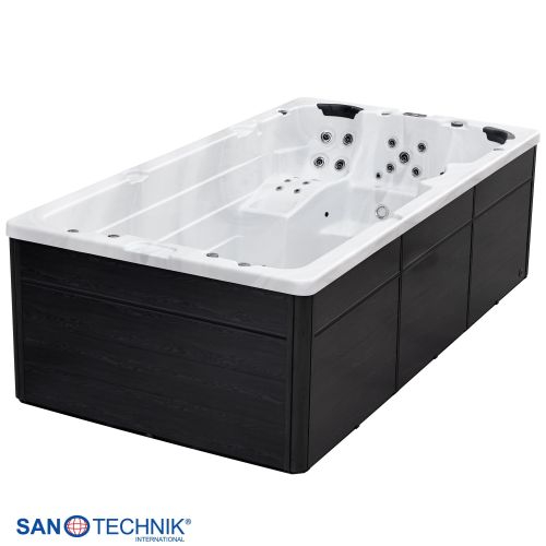Sanotechnik - Plavalni masažni bazen MENORCA - Beli marmor 450x228x131 cm