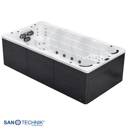 Sanotechnik - Plavalni masažni bazen MENORCA - Beli marmor 450x228x131 cm