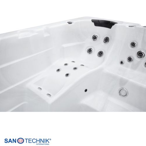 Sanotechnik - Plavalni masažni bazen MENORCA - Beli marmor 450x228x131 cm