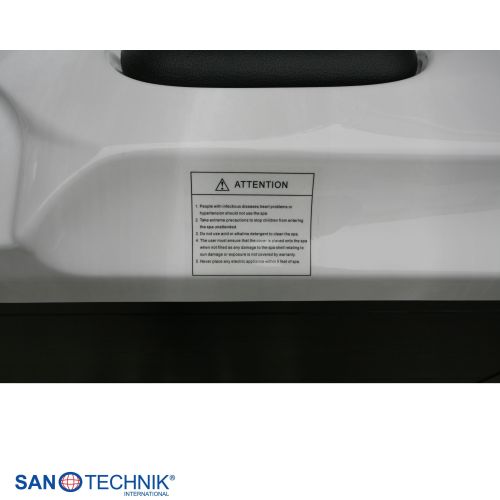 Sanotechnik - Zunanji masažni bazen FIJI - Beli marmor 210x160x80 cm