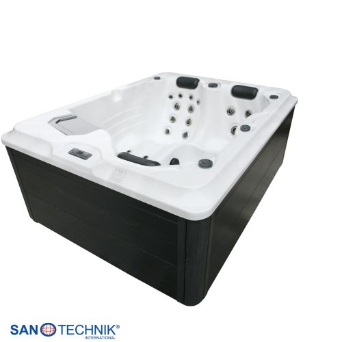 Sanotechnik - Zunanji masažni bazen FIJI - Beli marmor 210x160x80 cm