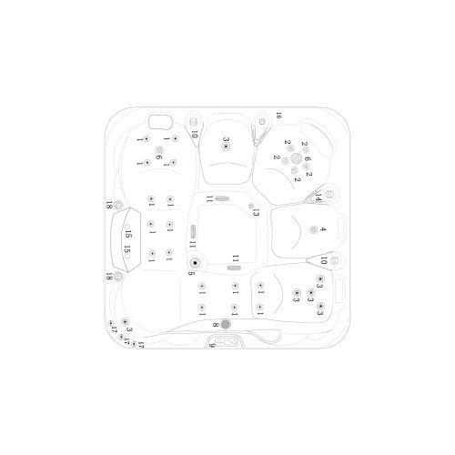 OUTDOORPOOL TAHITI +AD +ST  pearl shadow 200x200x88 cm