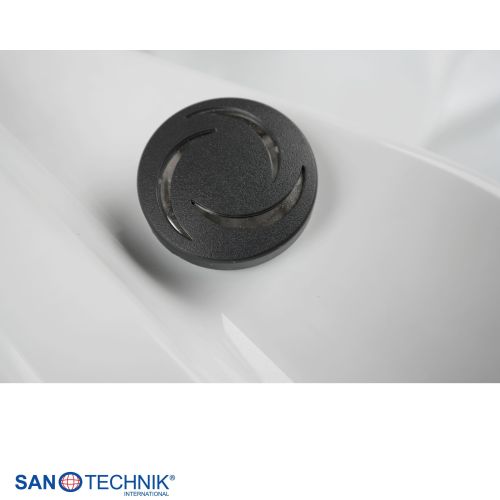 Sanotechnik - PALERMO OUTDOOR WHIRLPOOL white marble inkl. Abdeckung 180x160x76 cm
