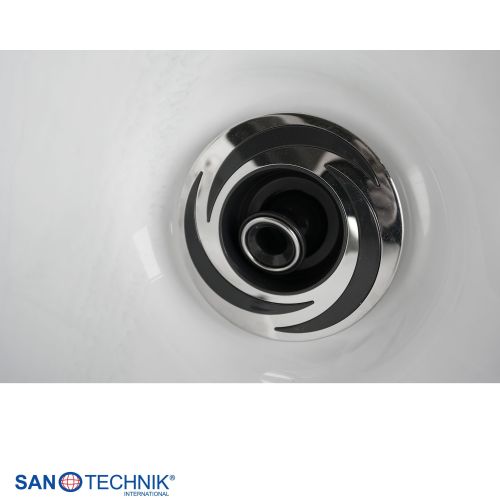 Sanotechnik - PALERMO OUTDOOR WHIRLPOOL white marble inkl. Abdeckung 180x160x76 cm