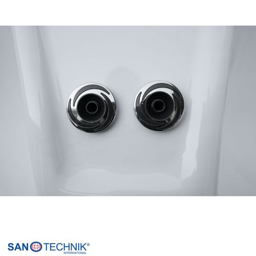 Sanotechnik - CATANIA OUTDOOR WHIRLPOOL white marble inkl. Abdeckung 210x180x82 cm