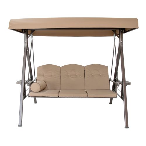 Hollywoodschaukel beige 200x124x170 cm