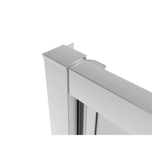 Sanotechnik - Salontür schwarz 80x200 6mm ESG Easy-Clean