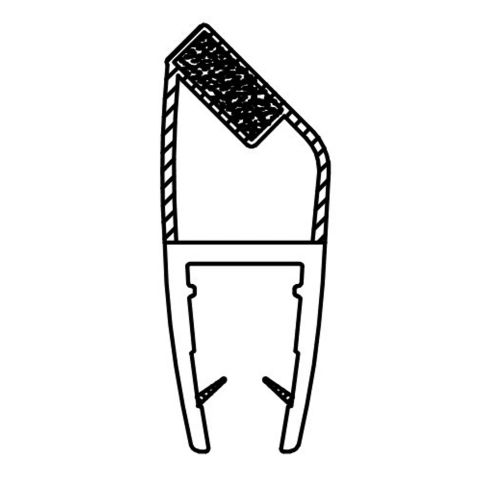 Magnetleiste für Eckduschkabinen 4mm