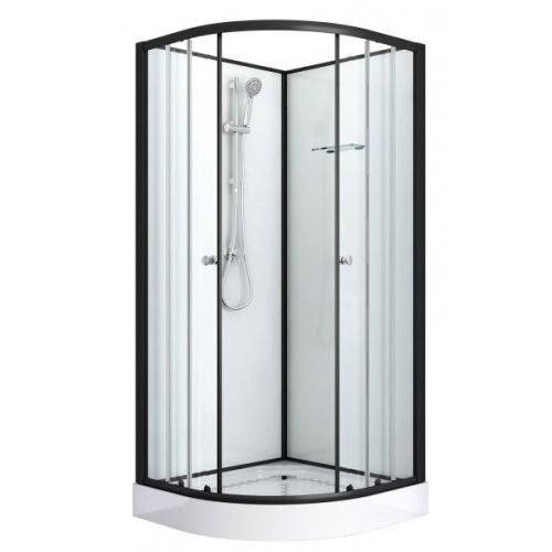 Komplettdk BELA 2 schwarz 90x90x203cm