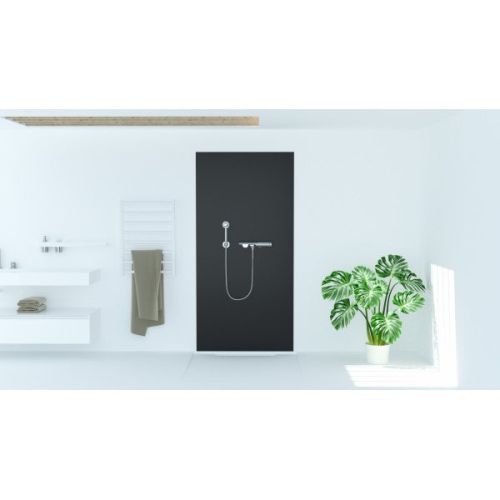 Sanotechnik - SANOWALL falburkoló panel, antracit, 125 x 250 cm