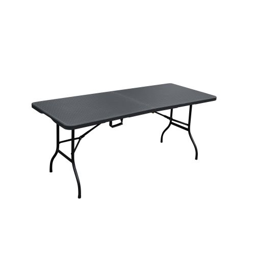 Klapptisch Rattan optik 180x74x74 cm