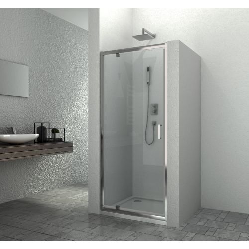 Nihajna vrata 90cm krom 88-90x195cm
