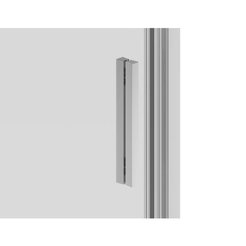 Sanotechnik - Schwenktür schwarz 70x200cm 6mm ESG Easy-Clean