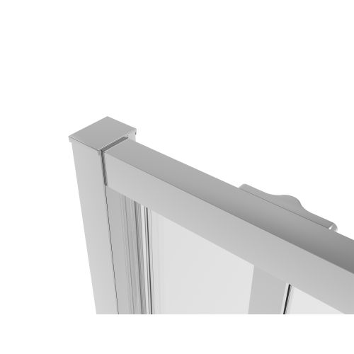 Sanotechnik - Schwenktür schwarz 70x200cm 6mm ESG Easy-Clean