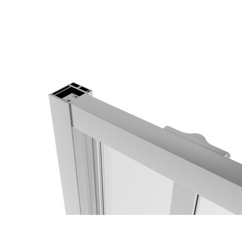 Sanotechnik - Schwenktür schwarz 70x200cm 6mm ESG Easy-Clean