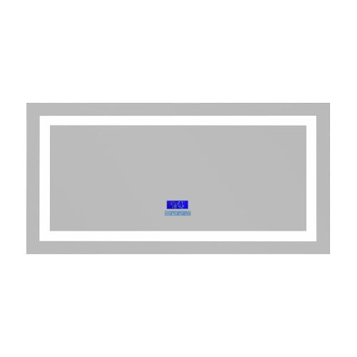 Sanotechnik - Ogledalo s indirektnim osvjetljenjem, sat, antifog i bluetooth 120x60cm