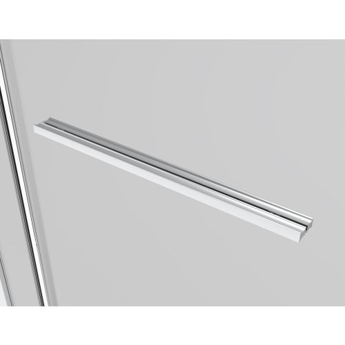 Sanotechnik - Eck-Duschkabine m Drehschiebetür schwarz 90x200 6mm ESG Easy-Clean/Easy-Mounting