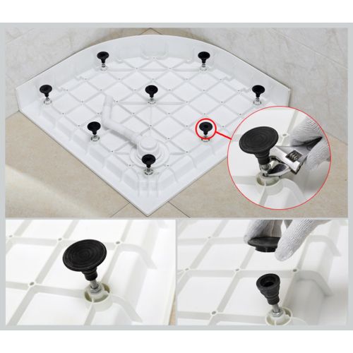 Sanotechnik - SMC 80 íves zuhanytálca, előlappal R550