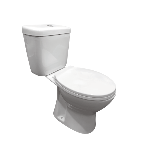 ROMA Spülrandloses WC mit WC-Sitz Abgang a/w