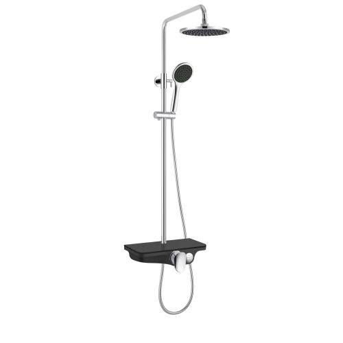 Überkopfbrausestangen Set schwarz