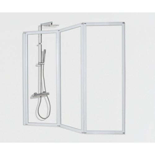 Pregrada za tuš 130x121cm 4mm